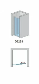 Usa nisa culisanta SanSwiss Divera D22S3, 100xH200 cm