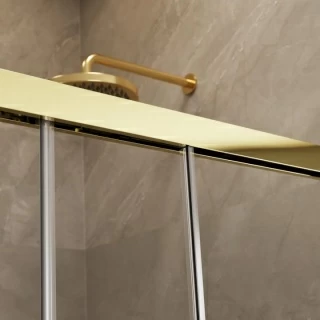 Cabina dus Radaway Idea Gold KDJ 130x80xH200 cm, usa stanga