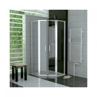 Cabina dus pentagonala SanSwiss Top-Line 90x90xH190 cm