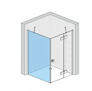 Perete lateral SanSwiss Annea ANT, 70xH200 cm 