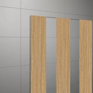 Cabina dus Walk-in SanSwiss Easy Japan STR4P 80xH200 cm, profil alb mat