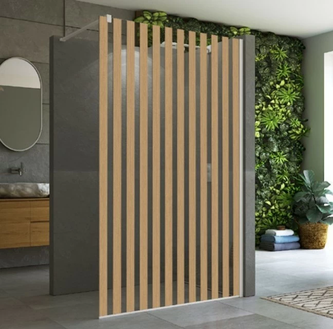 Cabina dus Walk-in SanSwiss Easy Japan STR4P 100xH200 cm, profil alb mat