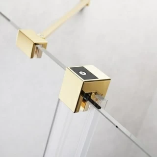 Cabina dus Walk-In Radaway Furo Gold 130xH200 cm, stanga