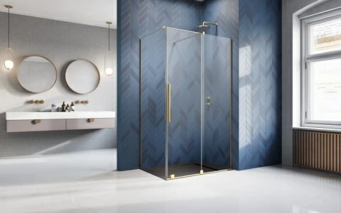 Cabina dus Radaway Furo Gold KDJ 110x70xH200 cm, stanga