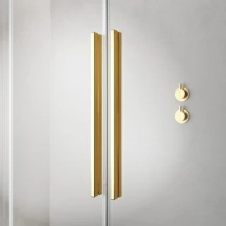 Cabina dus Radaway Furo Gold KDJ 160x75xH200 cm, dreapta