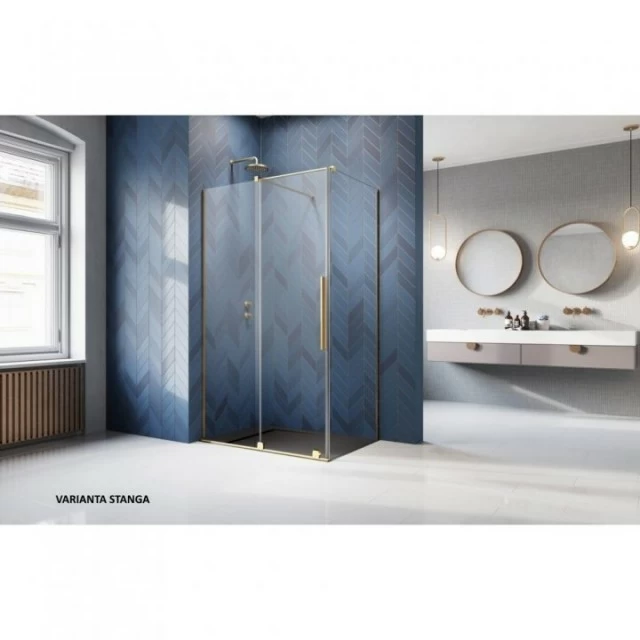 Cabina dus Radaway Furo Gold KDJ 100x90xH200 cm, stanga