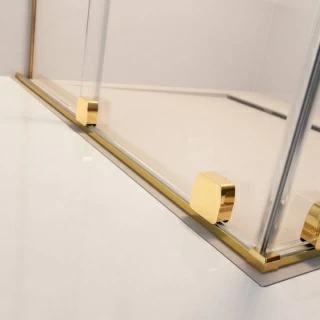 Cabina dus Radaway Furo Gold KDJ 160x90xH200 cm, dreapta