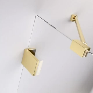 Cabina dus Radaway Essenza Pro Gold KDJ 100x75xH200 cm, dreapta