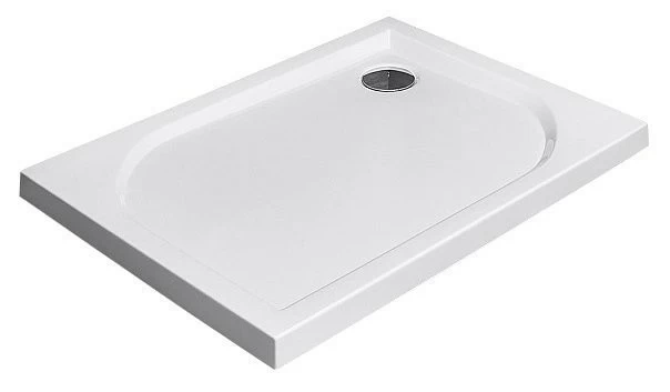 Cadita dus dreptunghiulara Radaway Delos D 80x75x4,5 cm, acrilica