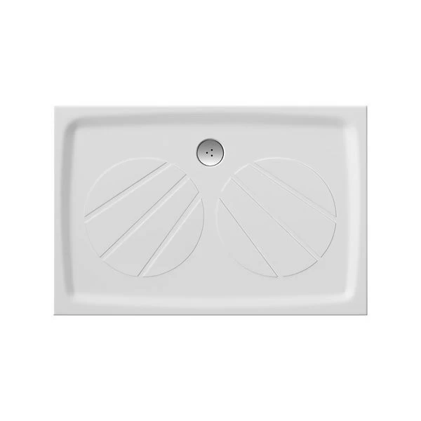 Cadita dus dreptunghiulara Ravak Chrome Gigant Pro 80x110xH3 cm, marmura sintetica
