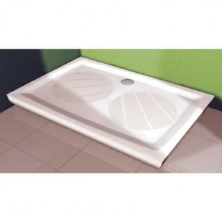 Cadita dus dreptunghiulara Ravak Chrome Gigant Pro 80x110xH3 cm, marmura sintetica
