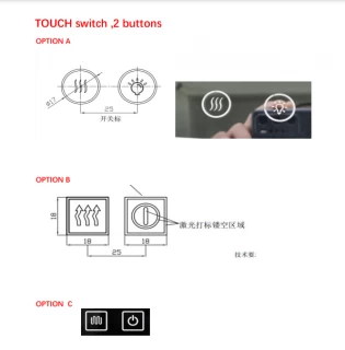 Oglinda touchscreen LED 3 culori Fluminia Dali 90x60x3 cm cu dezaburire