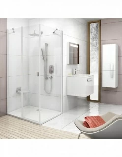 Cabina dus Ravak Chrome CRV2+CPS, 80x90xH195 cm, profil alb
