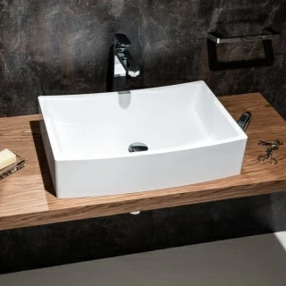 Lavoar Ravak Formy 02, 60x41xH14 cm, montaj pe blat