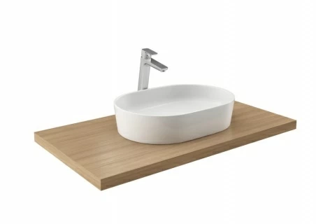 Lavoar Ravak Moon 56x40xH12 cm, montaj pe blat