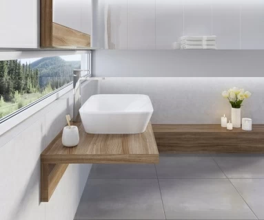 Lavoar Ravak Ceramic C 60x40xH12 cm, montaj pe blat