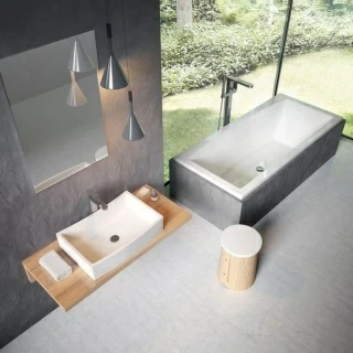 Lavoar Ravak Formy 02, 60x41xH14 cm, montaj pe blat