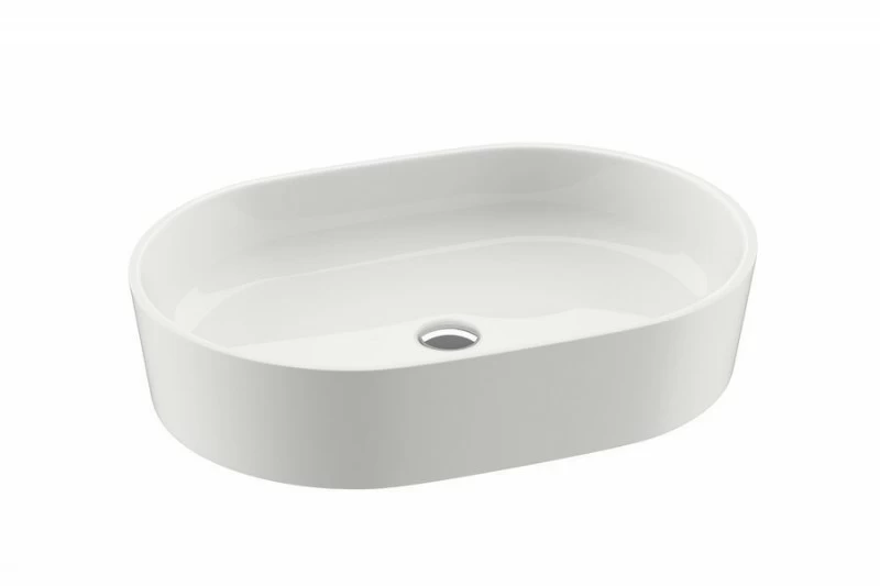 Lavoar Ravak Moon 56x40xH12 cm, montaj pe blat