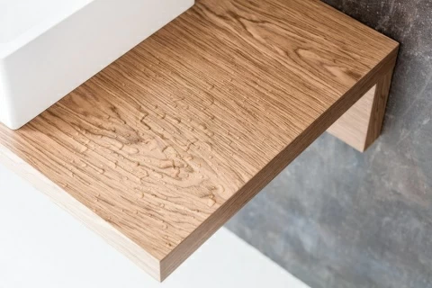 Blat tip L lavoar Ravak 80x55xH5 cm, stejar