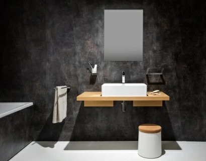 Blat tip L lavoar Ravak 100x55xH5 cm, stejar