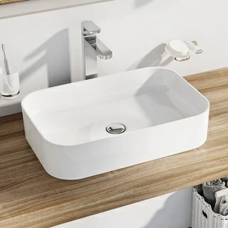 Blat tip L lavoar Ravak 80x55xH5 cm, stejar