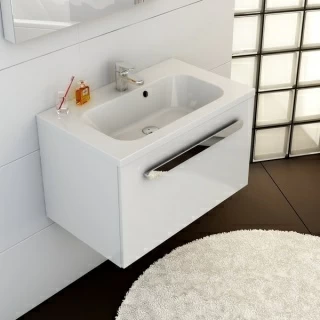 Baza lavoar Ravak SD Chrome 80x49xH47 cm, alb