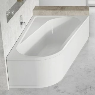 Cada asimetrica Ravak Chrome 160x105xH44 cm, dreapta