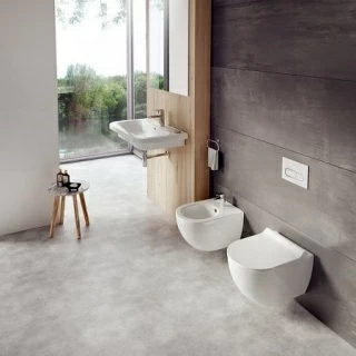 Clapeta actionare WC Ravak Chrome 25x17 cm, alb