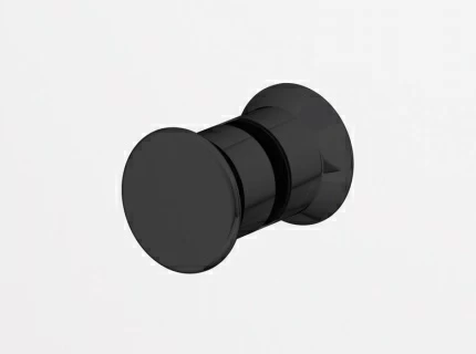Usa de nisa pivotanta Sanswiss Solino SOL1, 80xH200 cm profil negru mat