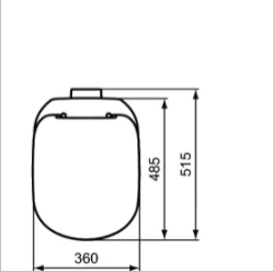 Capac WC inchidere lenta Ideal Standard Tempo