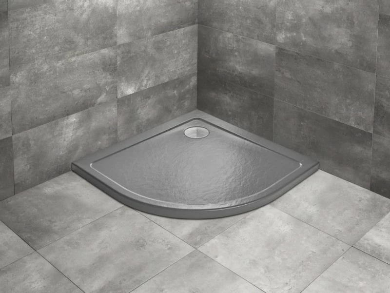 Cadita dus Radaway Doros A Stone Anthracite 90x90xH4.5 cm