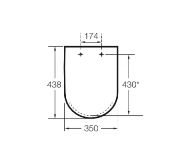 Set vas wc Roca Debba evacuare verticala, cu rezervor alimentare laterala si capac inchidere lenta