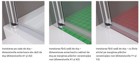 Usa cabina dus Radaway Eos II KDD 100 x H195 cm