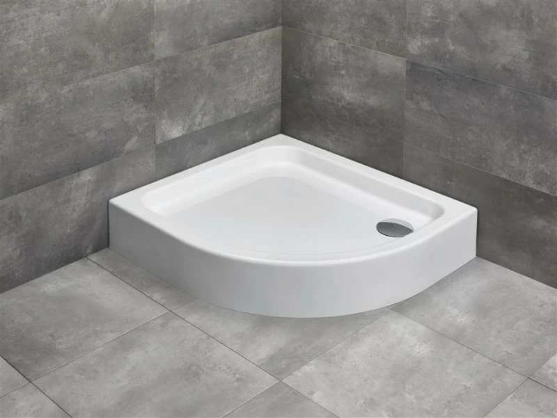Cadita dus Radaway Siros E Compact 80x90xH17 cm stanga