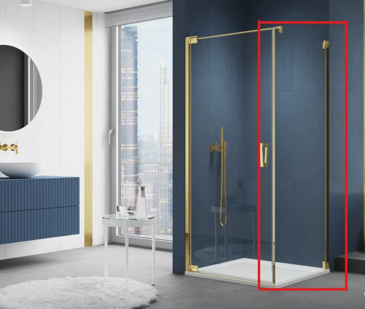 Perete lateral Sanswiss Cadura CAT1 GOLD 80xH200cm