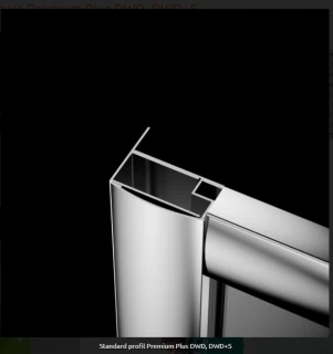 Profil de extensie parte fixa U+ 2 cm Radaway Premium Plus DWD sau DWJ