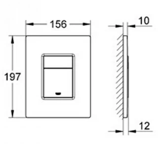 PROMO Pachet complet Vas Wc Grohe Sensia Arena, kit, rezervor cu clapeta crom si set fixare