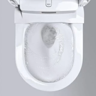PROMO Pachet complet Vas Wc Grohe Sensia Arena, kit, rezervor cu clapeta crom si set fixare