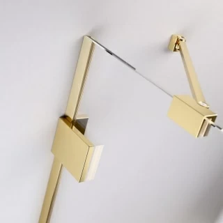 Cabina dus pentagonala Radaway Essenza Pro Gold PTJ 80x80 cm, usa stanga