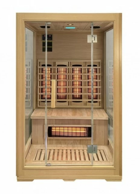 Sauna uscata Sanotechnik FUTURE 2 persoane cu 2 rezistente 120x105xH190