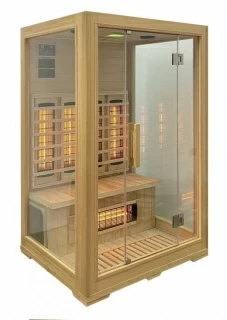 Sauna uscata Sanotechnik FUTURE 2 persoane cu 2 rezistente 120x105xH190