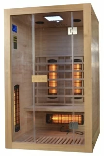 Sauna uscata 2 persoane Sanotechnik MALMO cu 7 rezistente 120x105xH190 cm