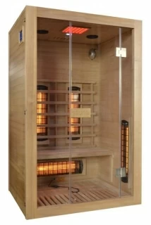Sauna uscata 2 persoane Sanotechnik MALMO cu 7 rezistente 120x105xH190 cm