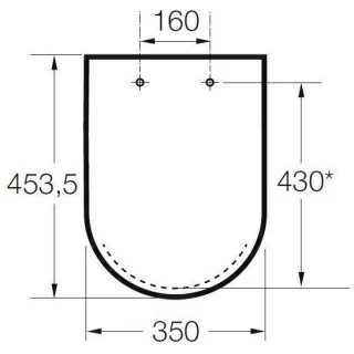 Capac WC Roca The Gap cu inchidere lenta 