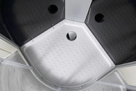 Cabina dus cu hidromasaj Sanotechnik 90x90xH225 cm fara plafon