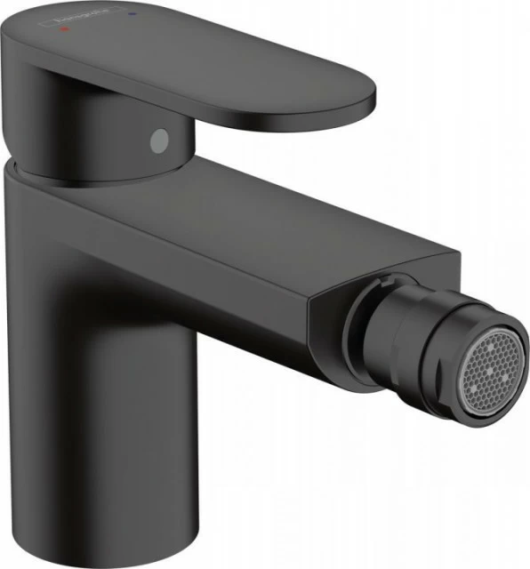 Baterie bideu Hansgrohe Vernis Blend cu ventil pop-up, negru mat