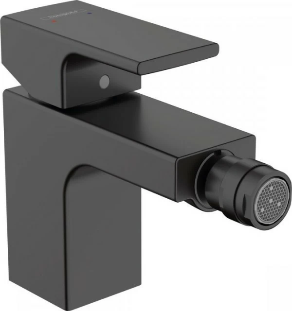  Baterie bideu Hansgrohe Vernis Shape, cu ventil pop-up, negru mat