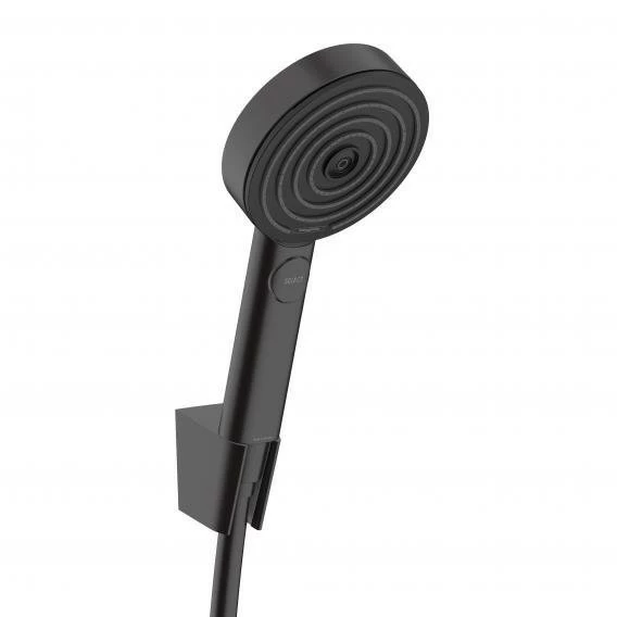 Set dus Hansgrohe Pulsify Select 105 Relaxation para, porter si furtun, negru mat