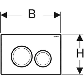 Clapeta rezervor Geberit Delta 20 