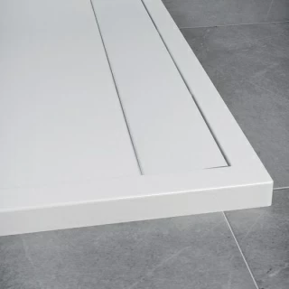 Cadita dus SanSwiss ILA WIQ 90x90xH3 cm marmura sintetica